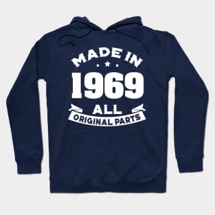 1969 Original Parts 50th Birthday Gift Hoodie